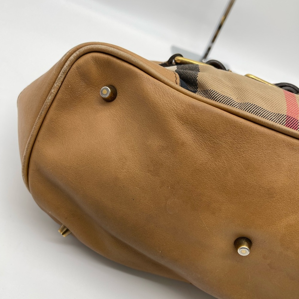 Burberry Signature Logo Satchel Handbag - Picture 12 of 16